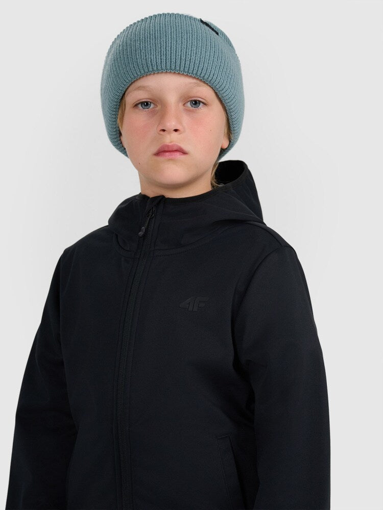 Kurtka softshell wiatroodporna membrana 5000 chłopięca - czerwona