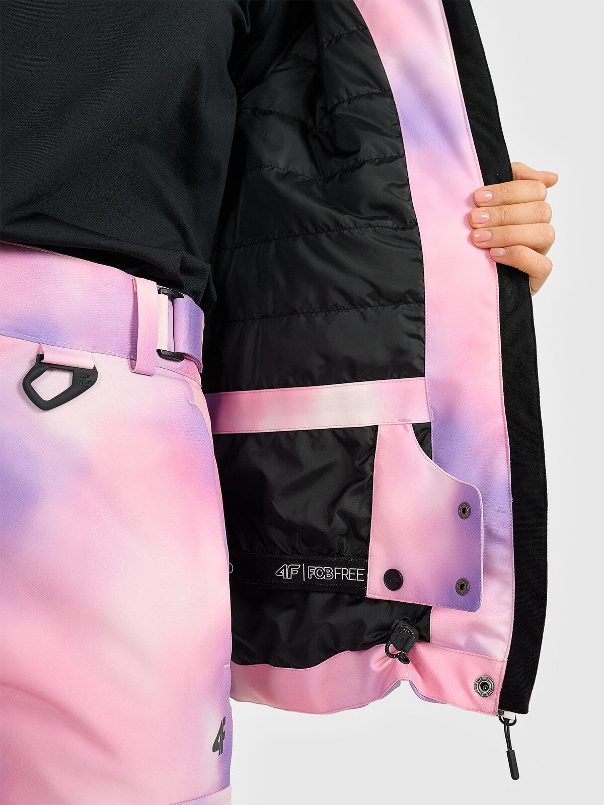Kurtka snowboardowa membrana 15000 damska - czarna