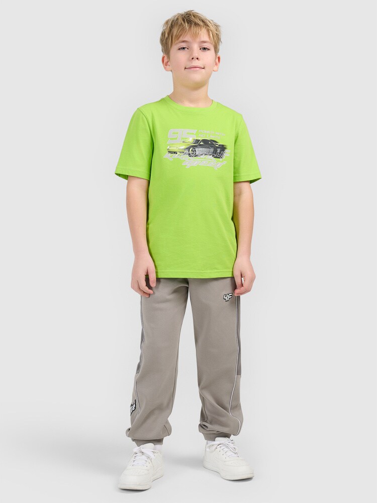 T-shirt regular z nadrukiem chłopięcy - czerwony