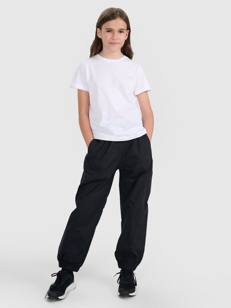 T-shirt regular gładki (2-pack) dziecięcy - multikolor
