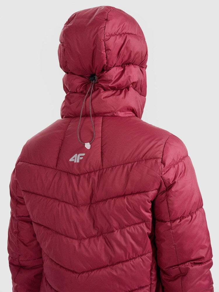 Kurtka puchowa trekkingowa z wypełnieniem Primaloft Silver damska - czarna