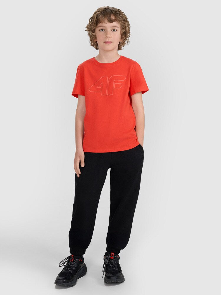 T-shirt regular z nadrukiem chłopięcy - niebieski