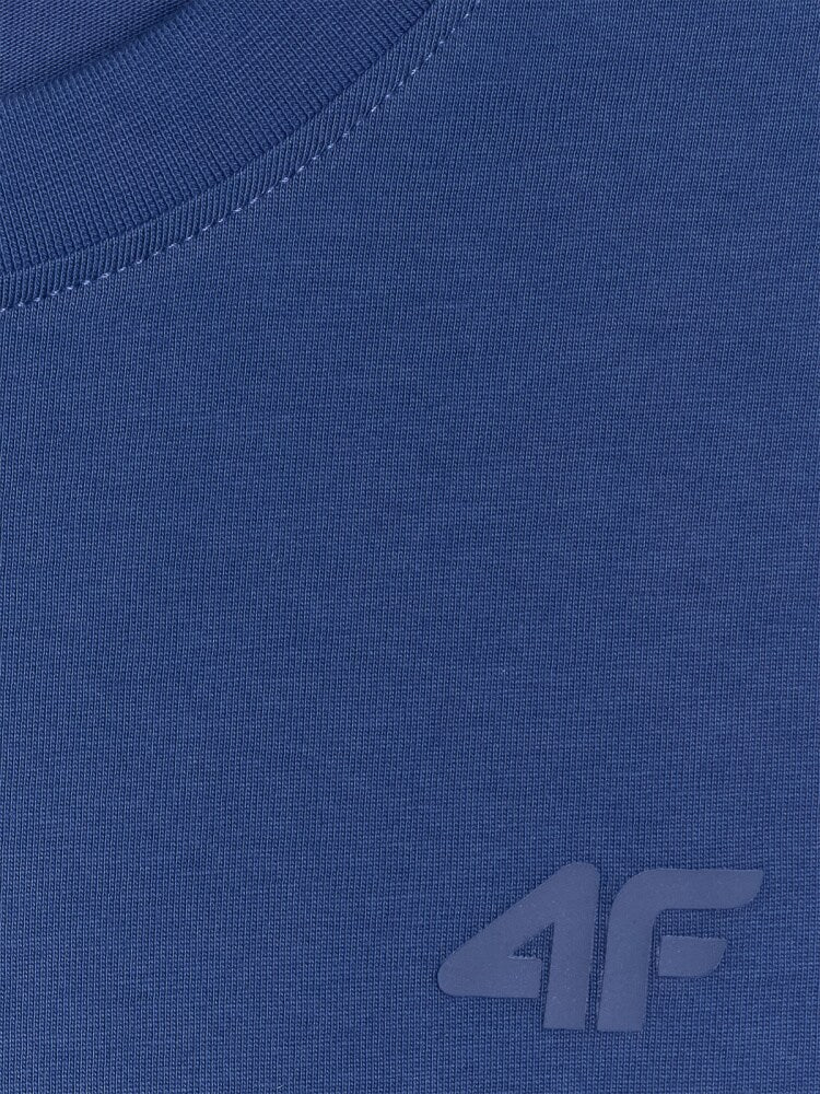 T-shirt regular gładki męski (2-pack) - czarny