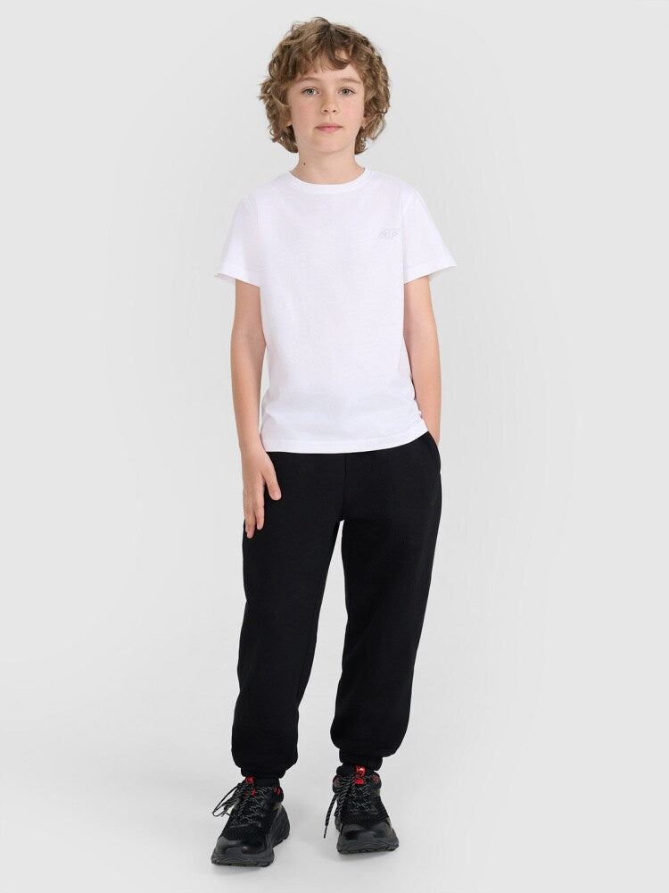 T-shirt regular gładki (2-pack) dziecięcy - multikolor