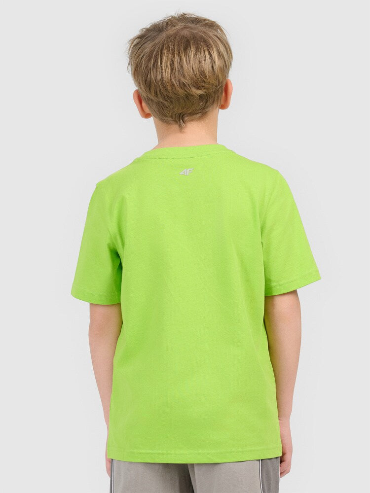 T-shirt regular z nadrukiem chłopięcy - czerwony