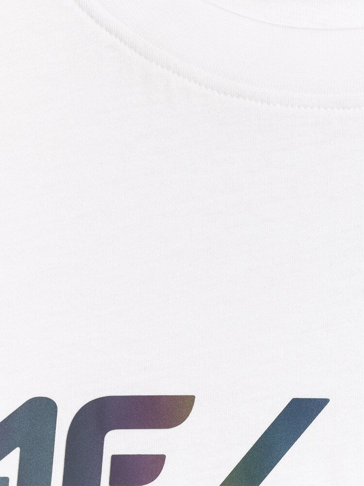 T-shirt regular z nadrukiem męski 4FIVO x Robert Lewandowski - czarny