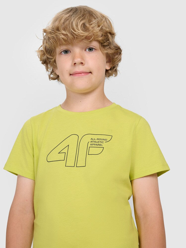 T-shirt regular z nadrukiem chłopięcy - czarny