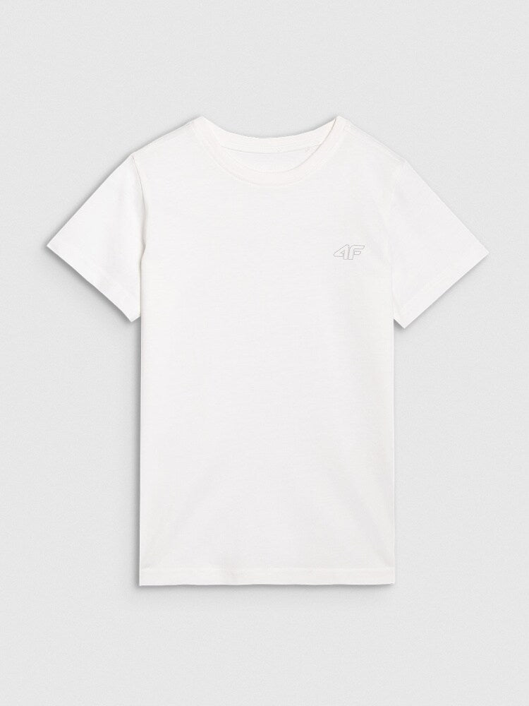 T-shirt regular gładki (2-pack) dziecięcy - multikolor
