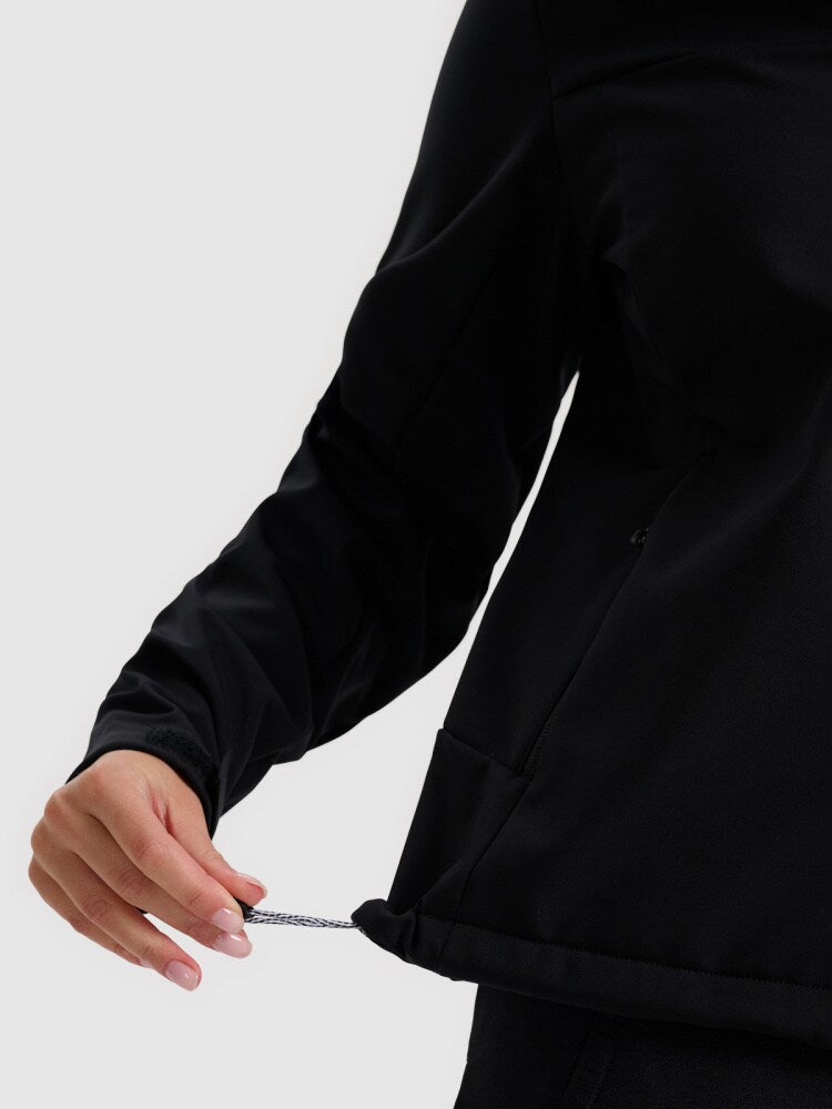 Kurtka softshell wiatroodporna membrana 8000 damska - niebieska