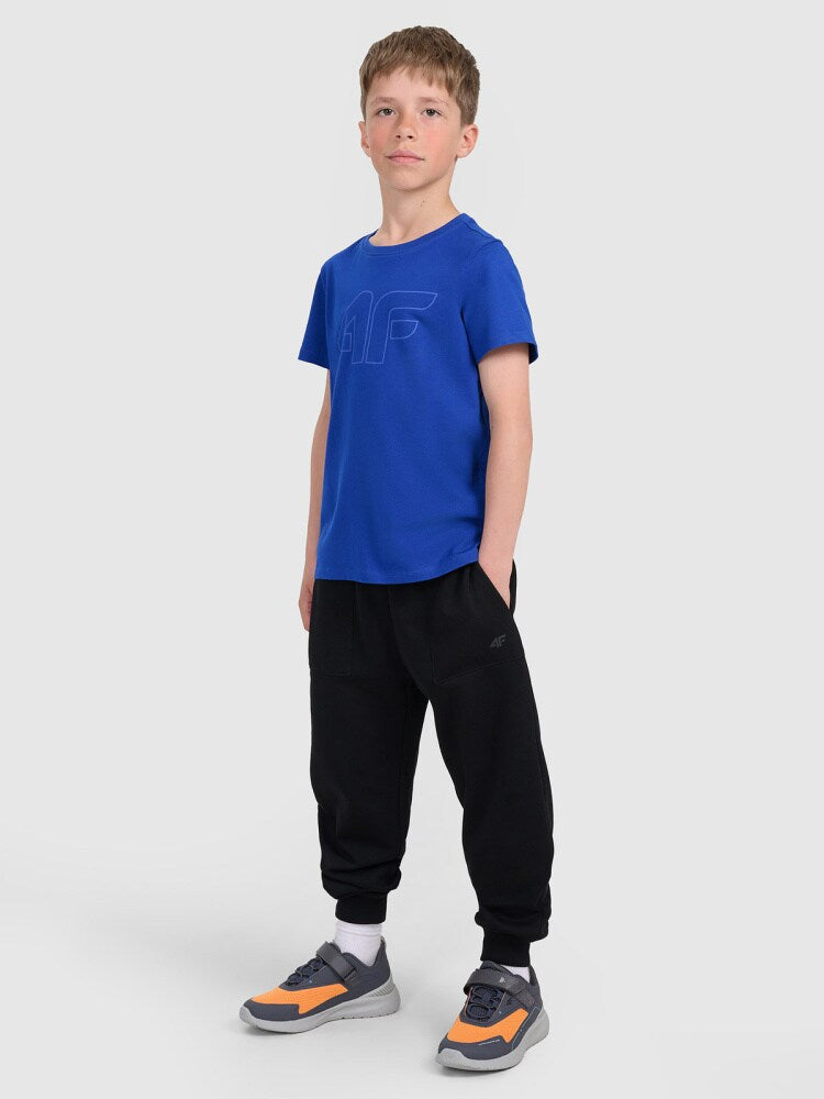 T-shirt regular z nadrukiem chłopięcy - niebieski