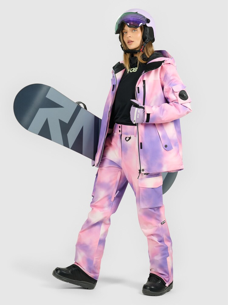 Kurtka snowboardowa membrana 15000 damska - czarna