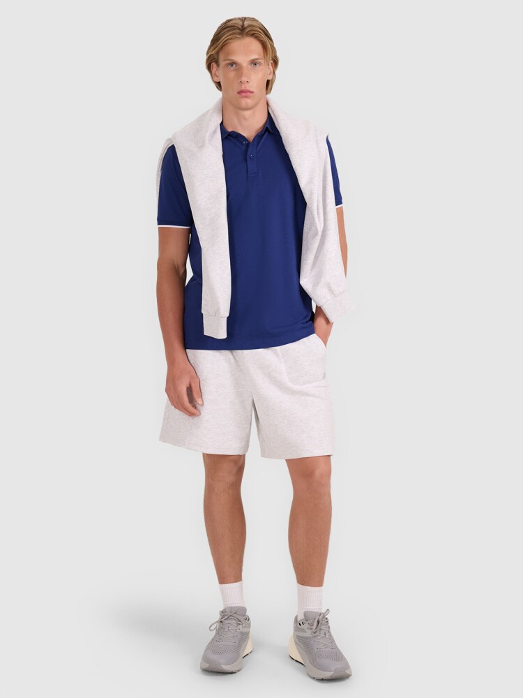 Koszulka polo regular męska - czarna