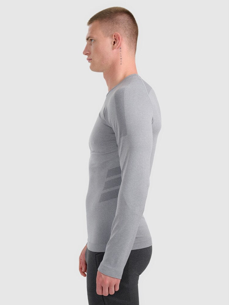 Bielizna termoaktywna bezszwowa (góra) męska - szara