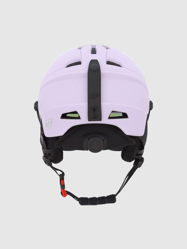 Kask narciarski z goglami uniseks - fioletowy