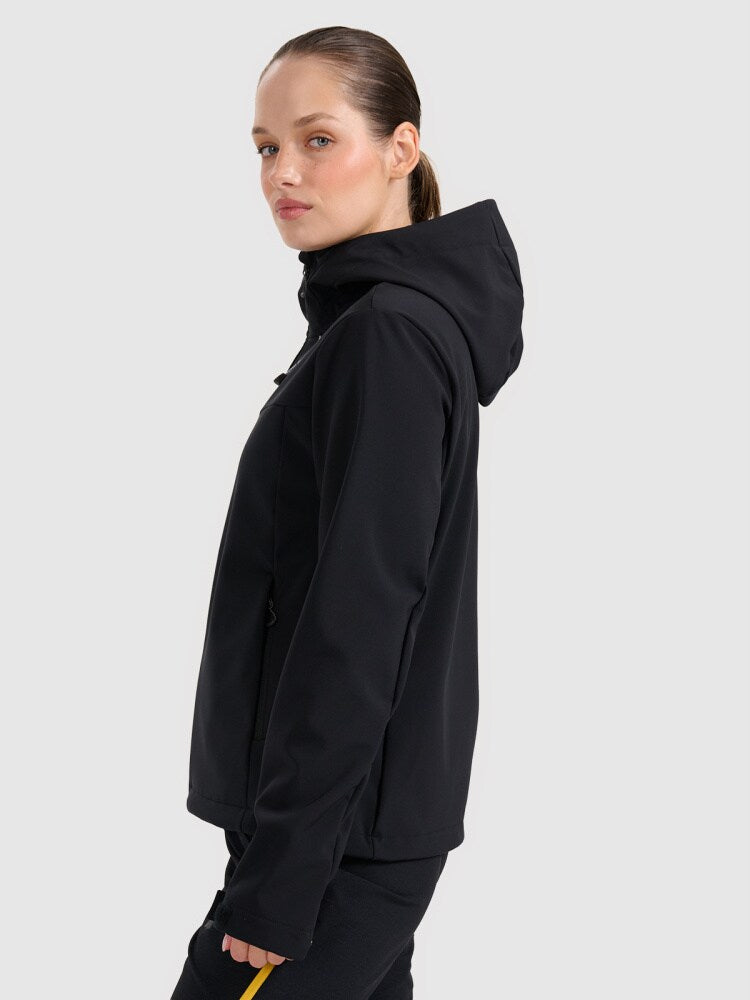 Kurtka softshell wiatroodporna membrana 8000 damska - niebieska
