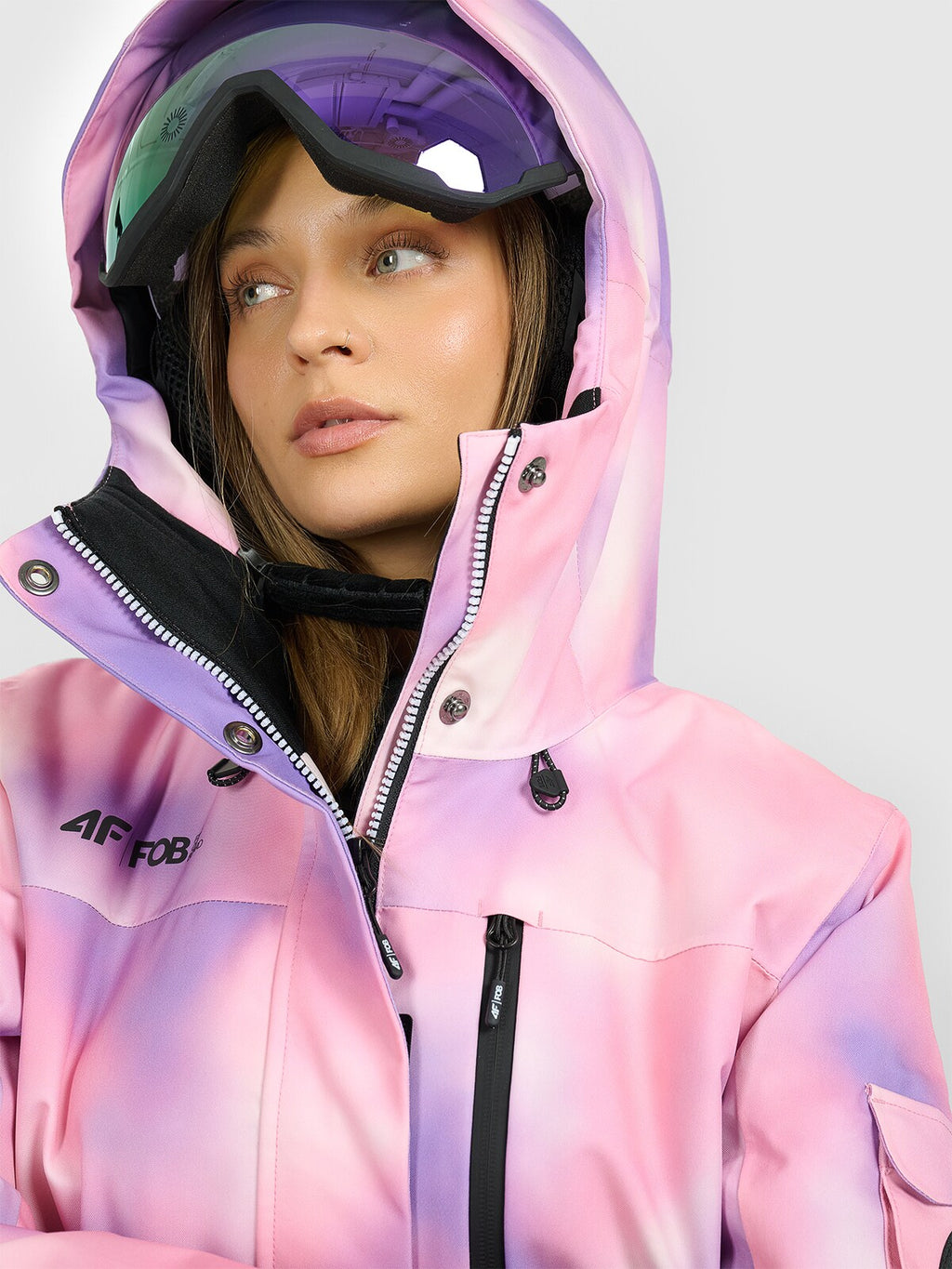 Kurtka snowboardowa membrana 15000 damska - czarna
