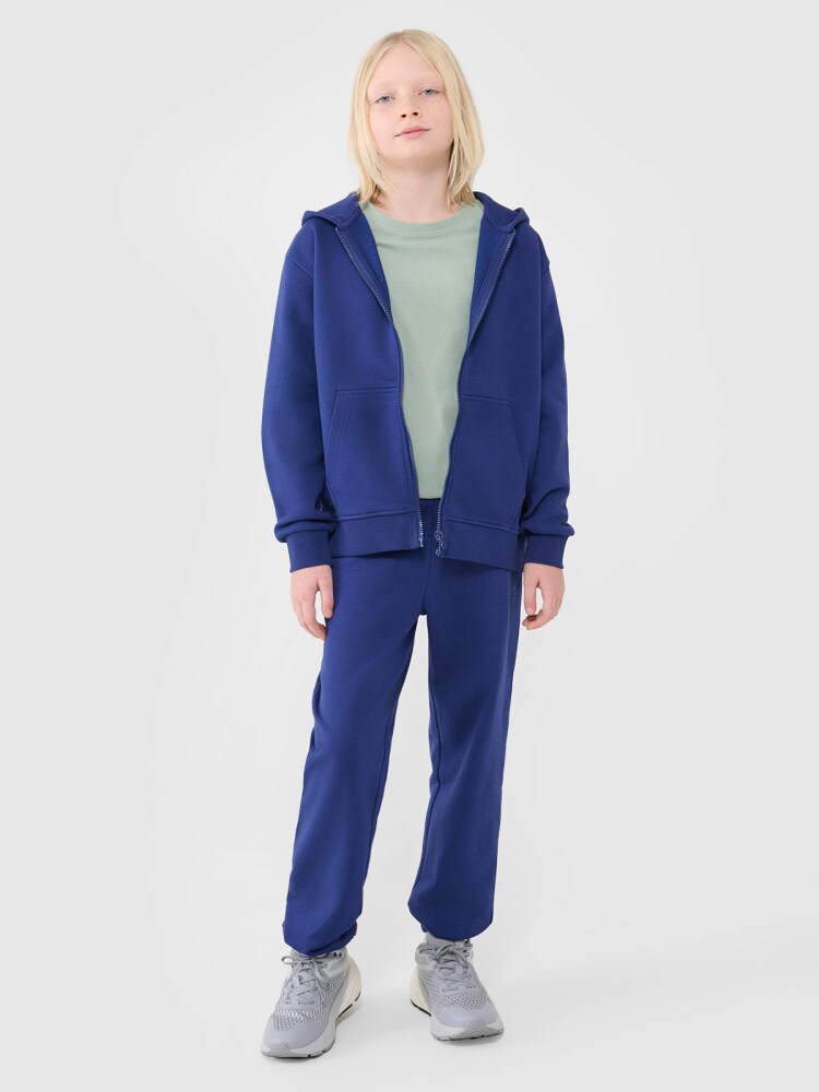 Spodnie dresowe joggery chłopięce - niebieskie