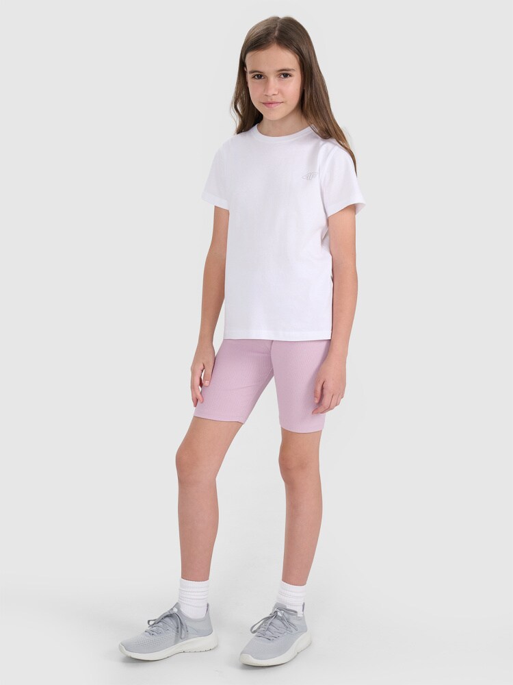 T-shirt regular gładki (2-pack) dziecięcy - multikolor
