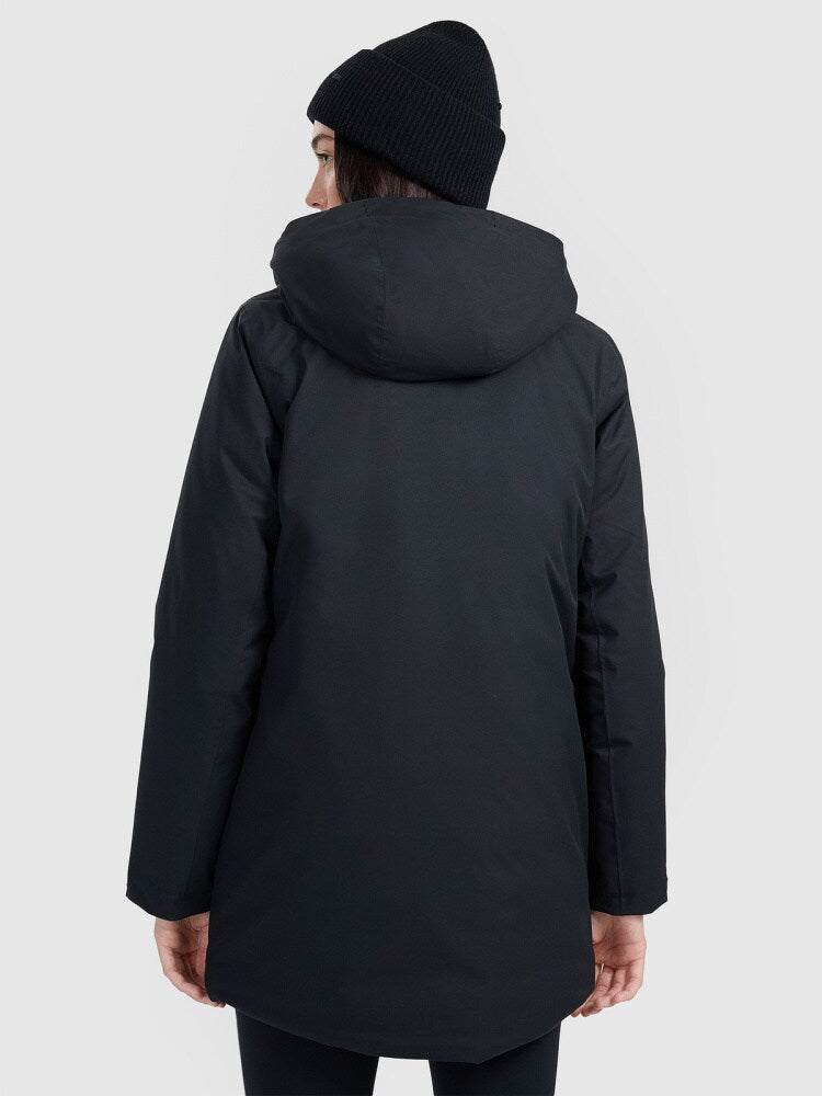 Parka zimowa membrana 8000 damska - czarna