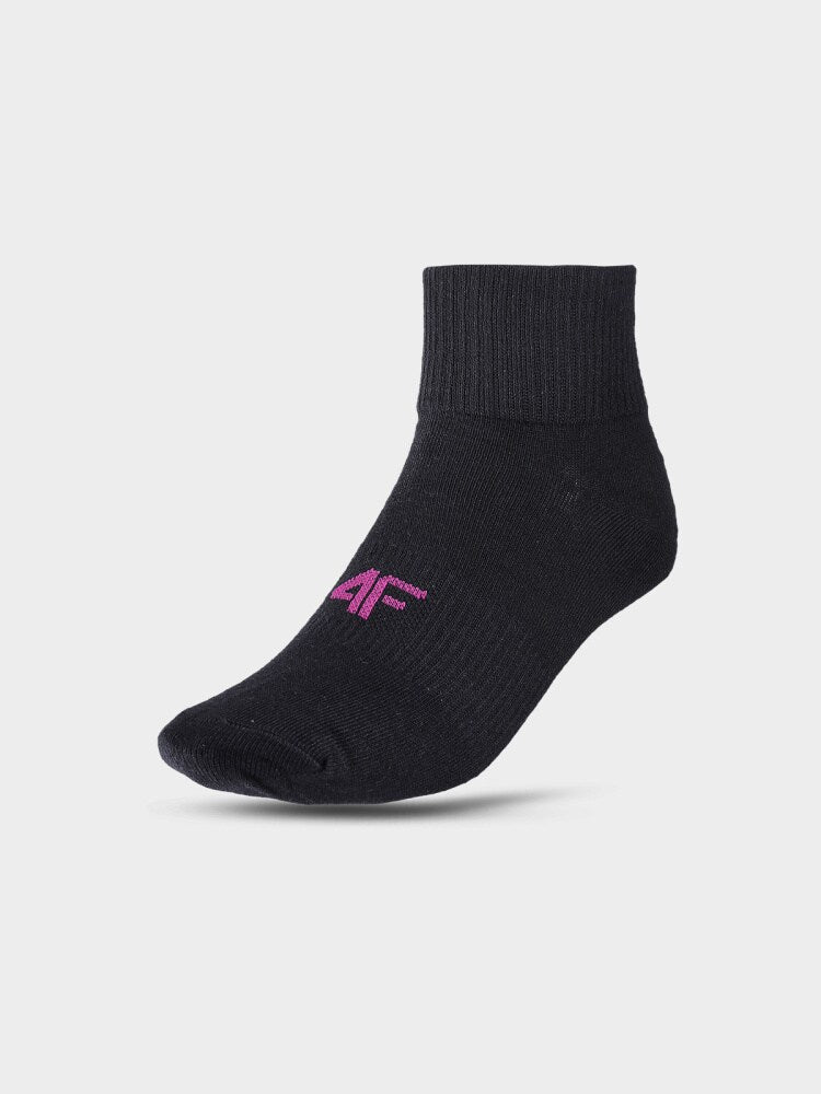 Skarpetki casual za kostkę (3-pack) dziecięce - czarne