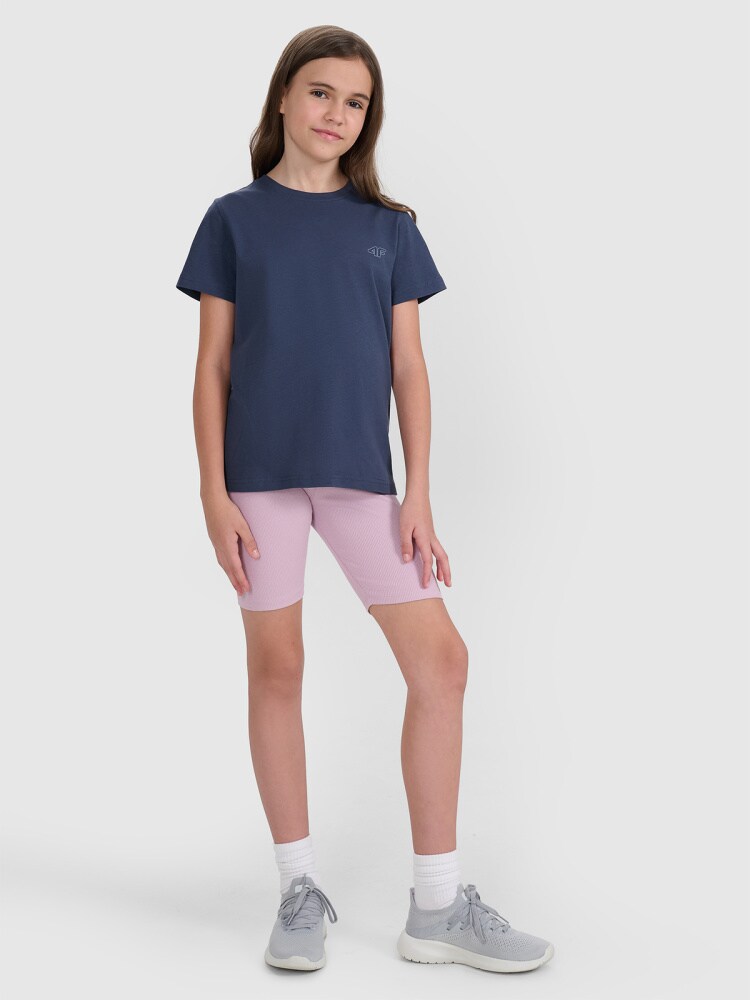 T-shirt regular gładki (2-pack) dziecięcy - multikolor