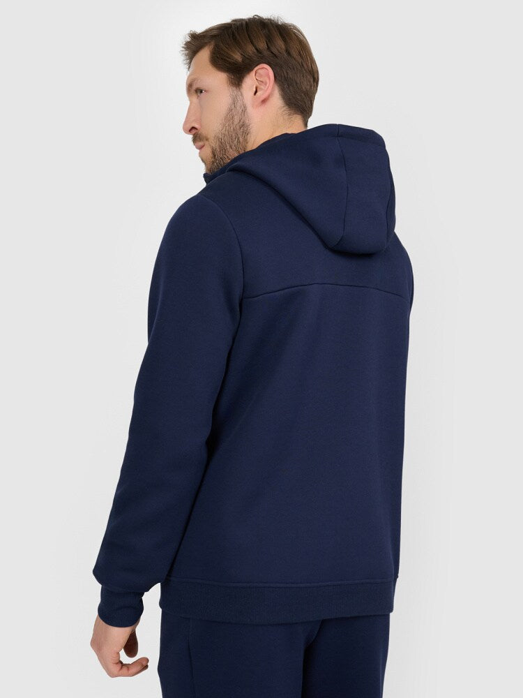 Bluza dresowa rozpinana z kapturem męska - szara