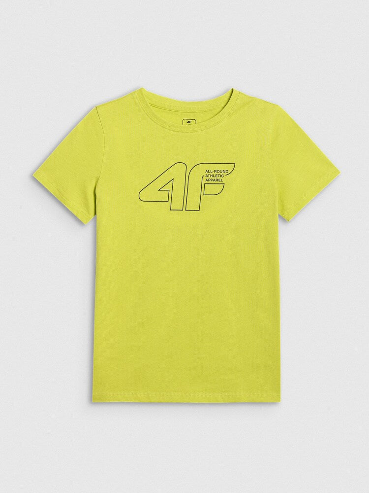 T-shirt regular z nadrukiem chłopięcy - czarny
