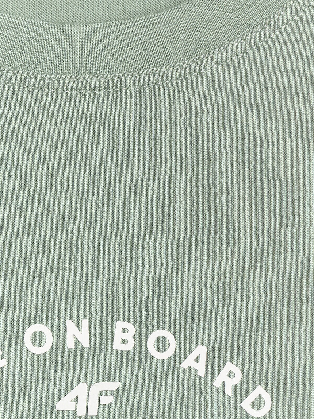 T-shirt regular z nadrukiem damski - zielony