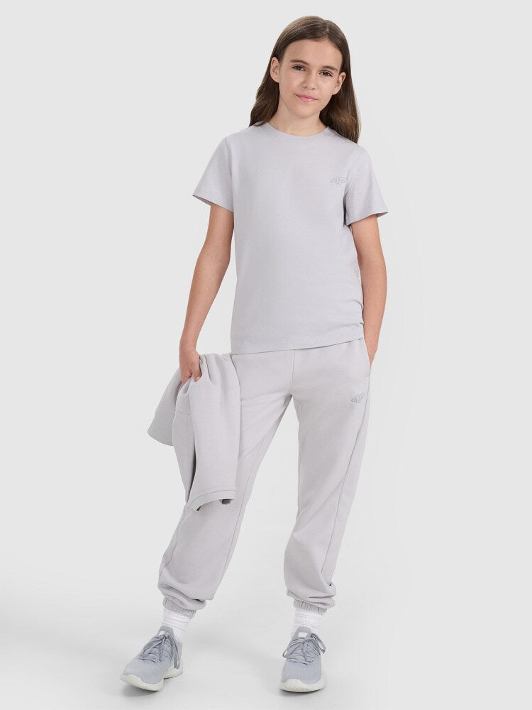 T-shirt regular gładki (2-pack) dziecięcy - multikolor