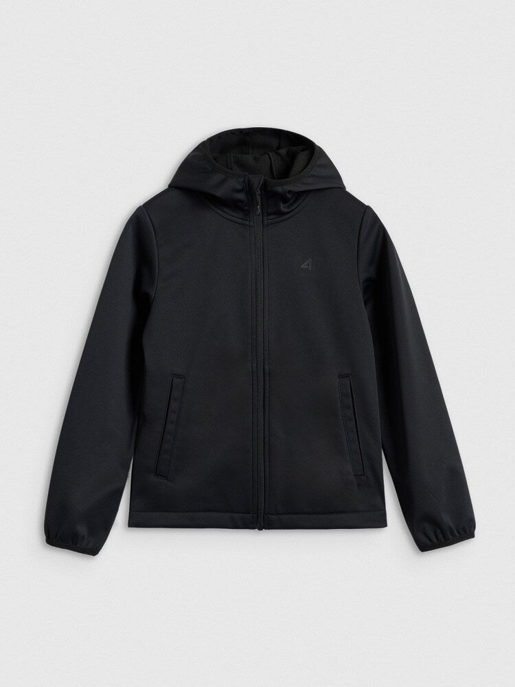 Kurtka softshell wiatroodporna membrana 5000 chłopięca - czerwona
