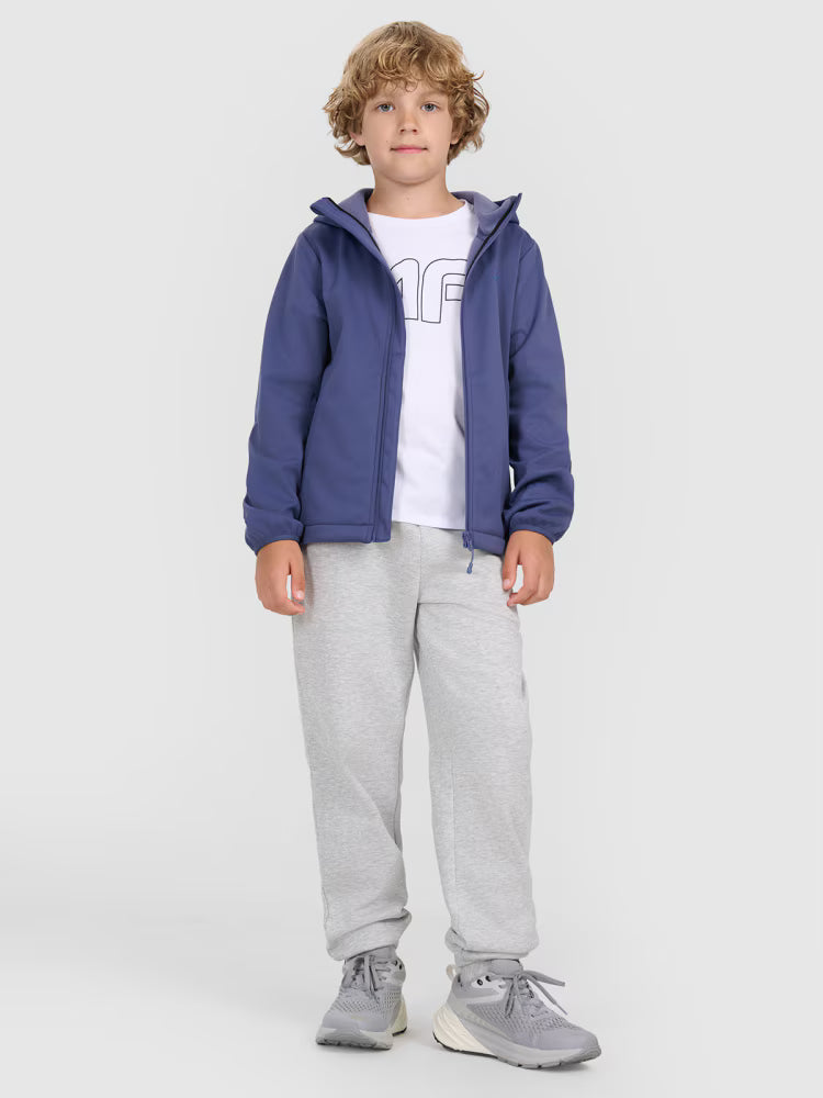 Kurtka softshell wiatroodporna membrana 5000 chłopięca - czerwona