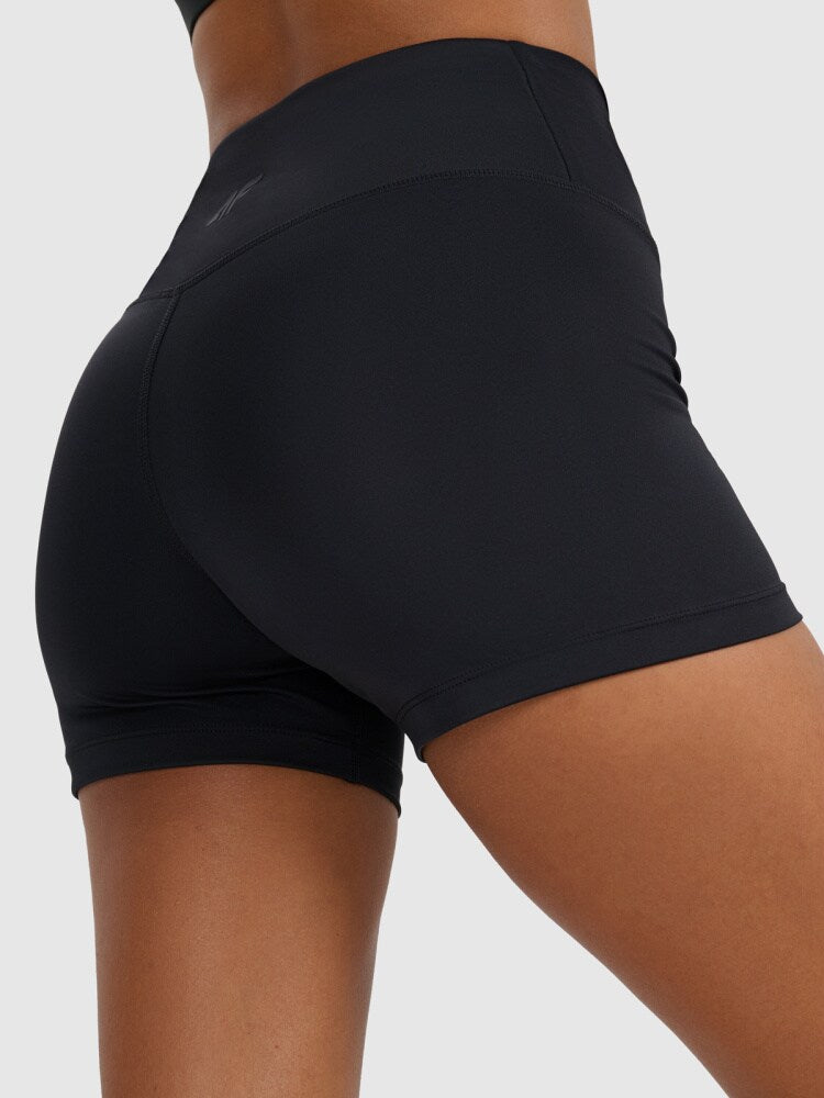 Legginsy krótkie treningowe damskie - czarne