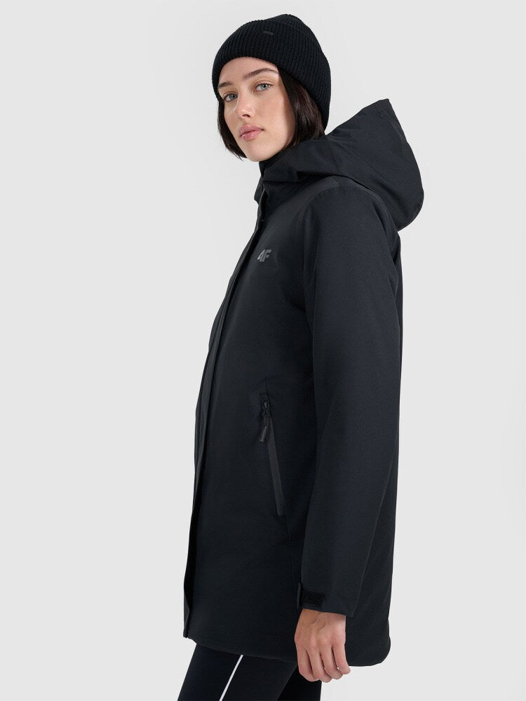 Parka zimowa membrana 8000 damska - czarna