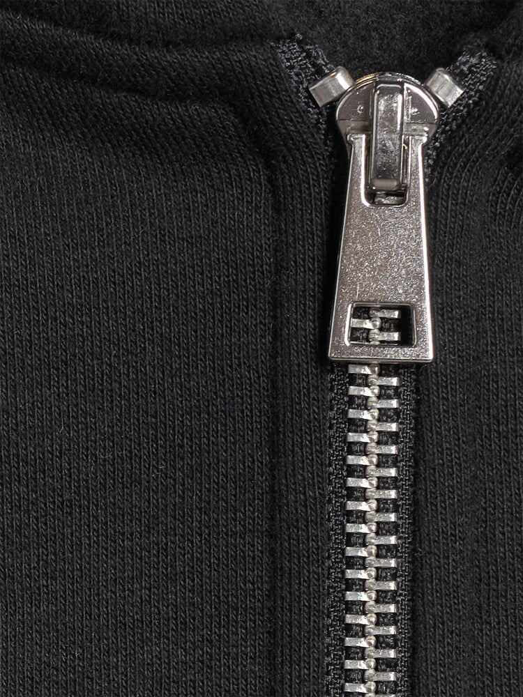 Bluza dresowa rozpinana z kapturem damska - czarna