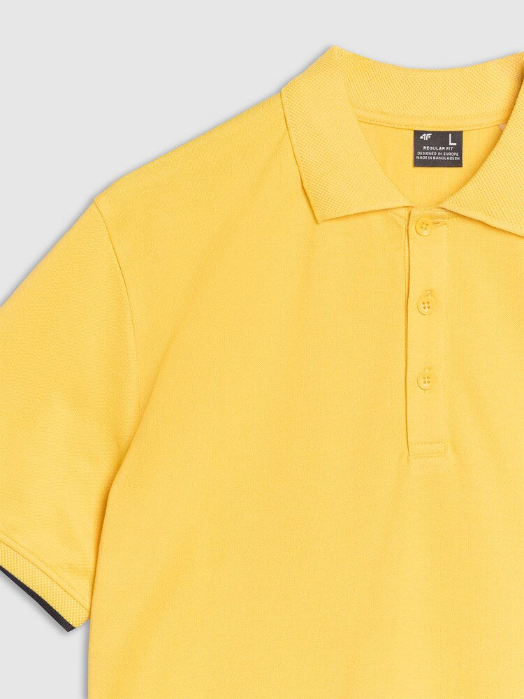Koszulka polo regular męska - czarna