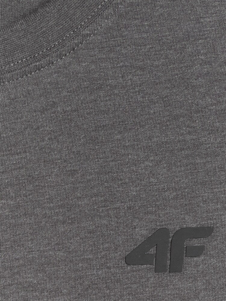 T-shirt regular gładki męski - czarny