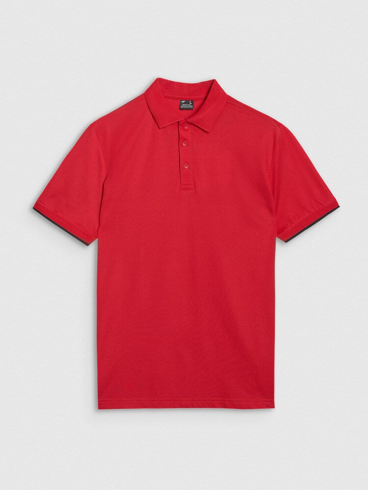 Koszulka polo regular męska - czarna
