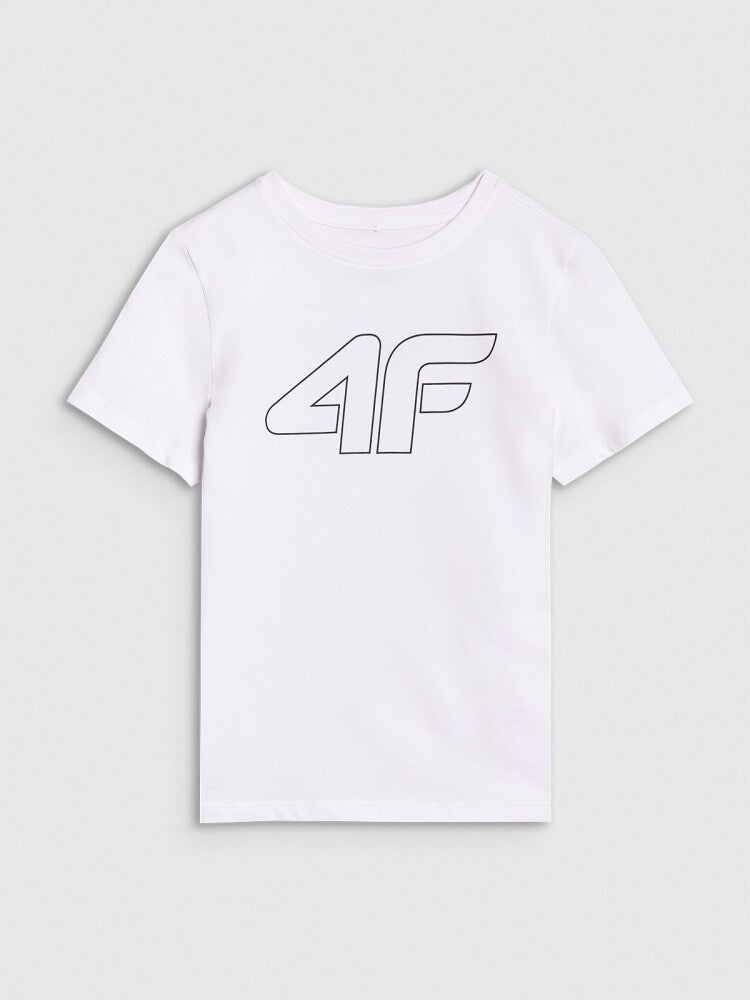 T-shirt z nadrukiem chłopięcy - granatowy