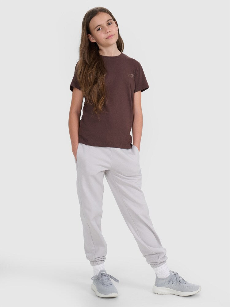 T-shirt regular gładki (2-pack) dziecięcy - multikolor