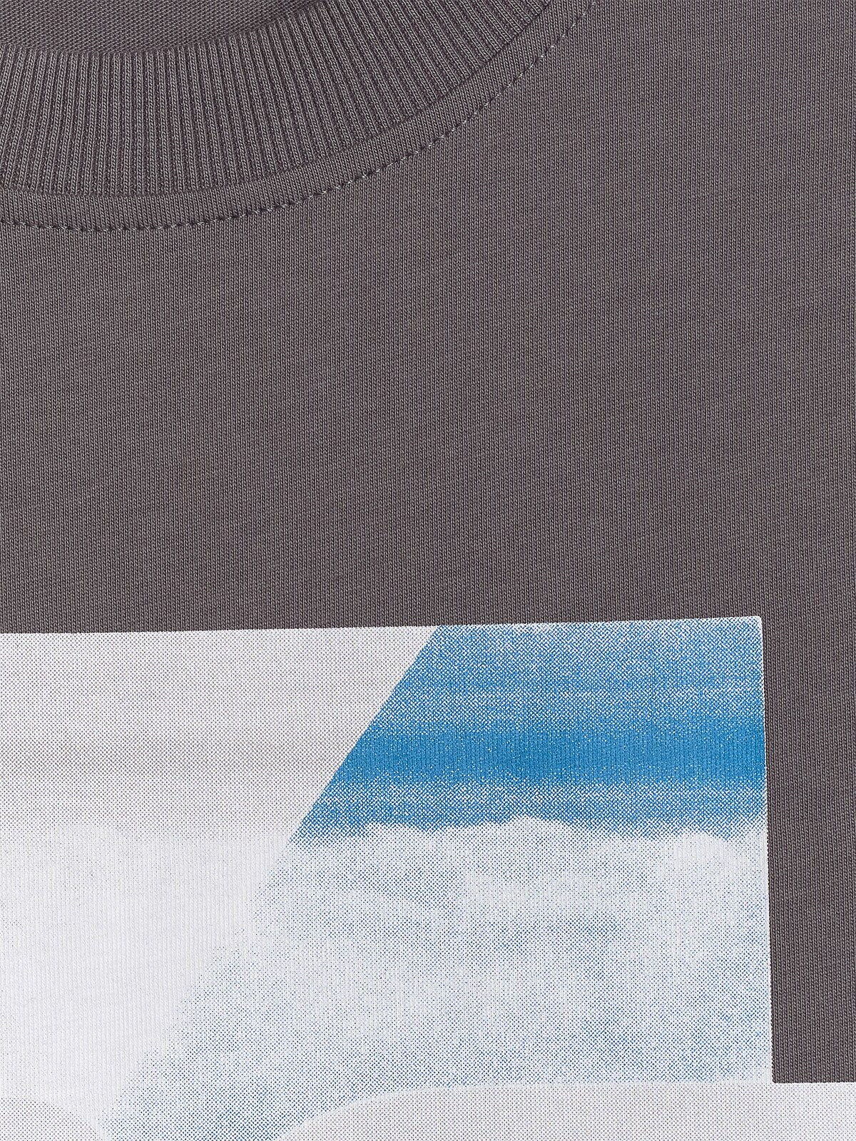 T-shirt regular z nadrukiem męski - czarny