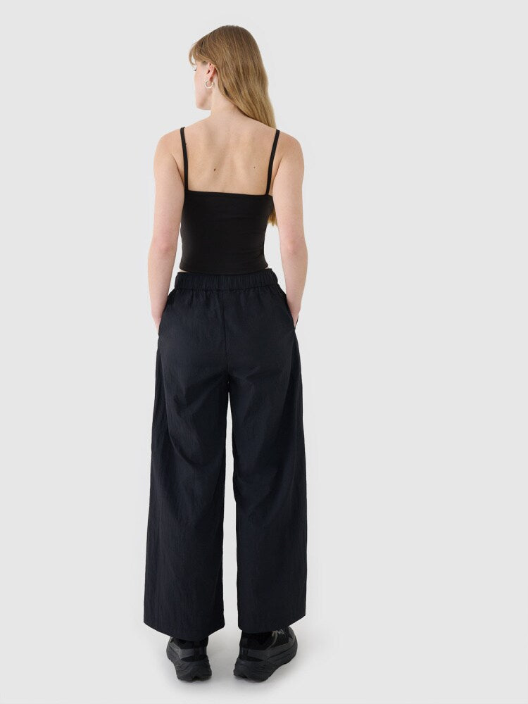 Crop-top slim damski - fioletowy