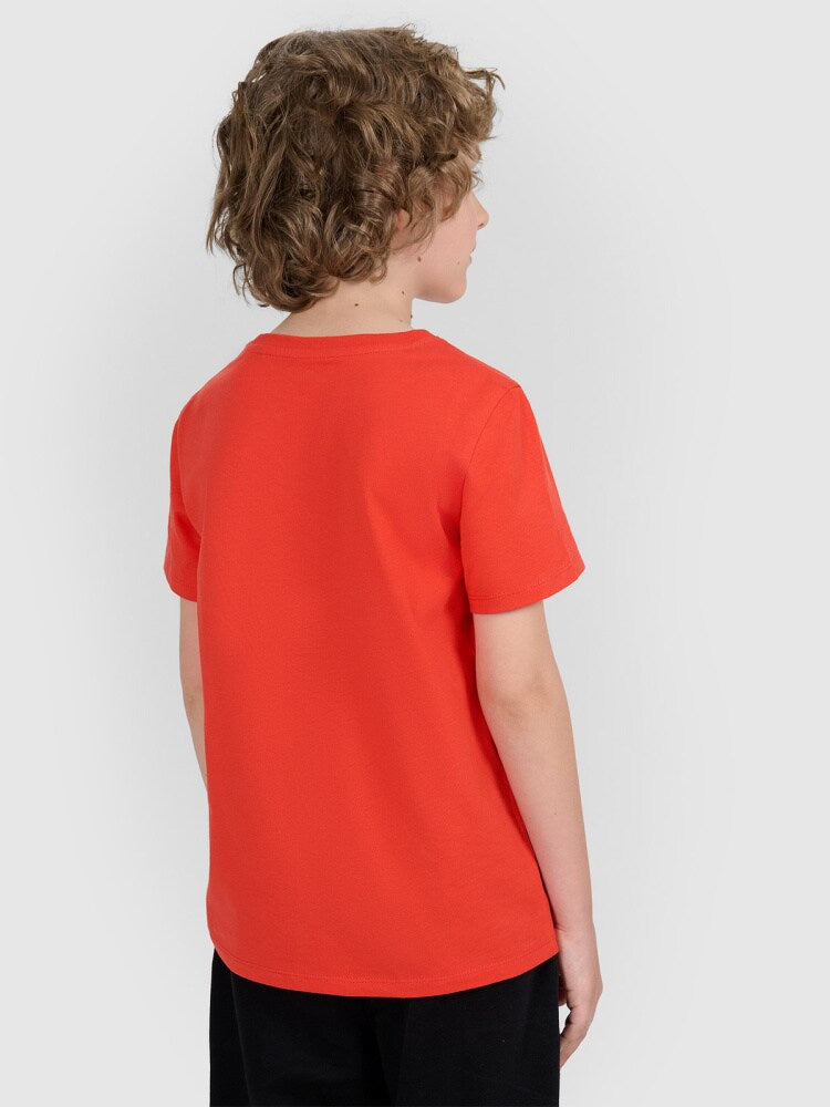 T-shirt regular z nadrukiem chłopięcy - niebieski
