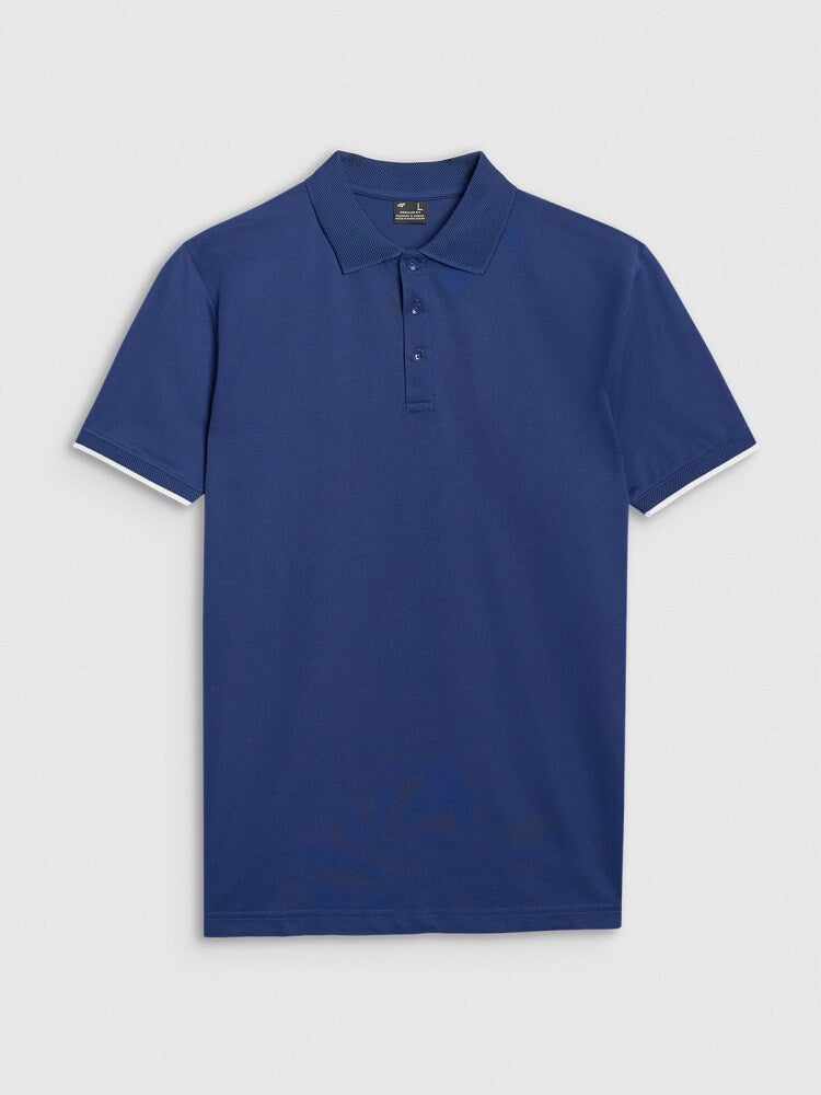 Koszulka polo regular męska - czarna