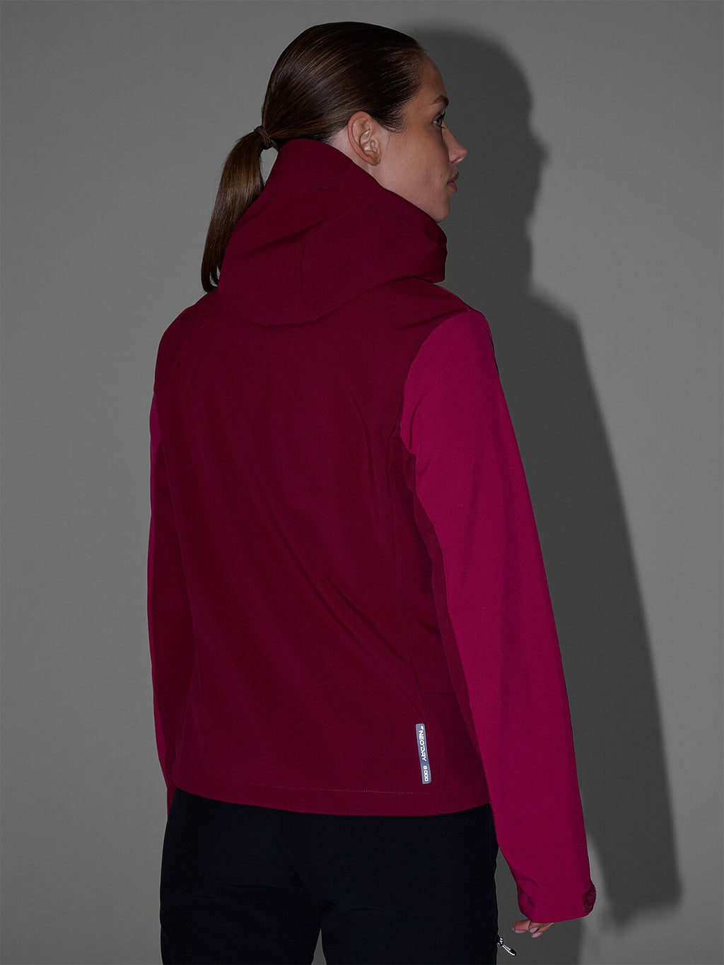 Kurtka softshell wiatroodporna membrana 8000 damska - niebieska