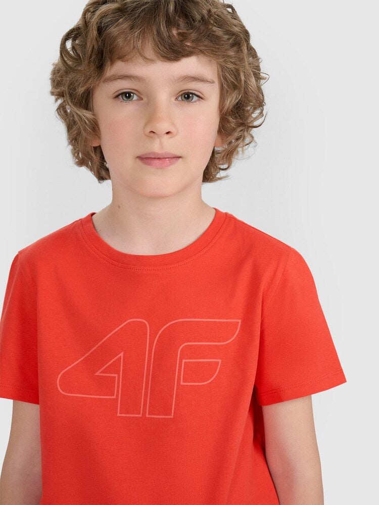 T-shirt regular z nadrukiem chłopięcy - niebieski