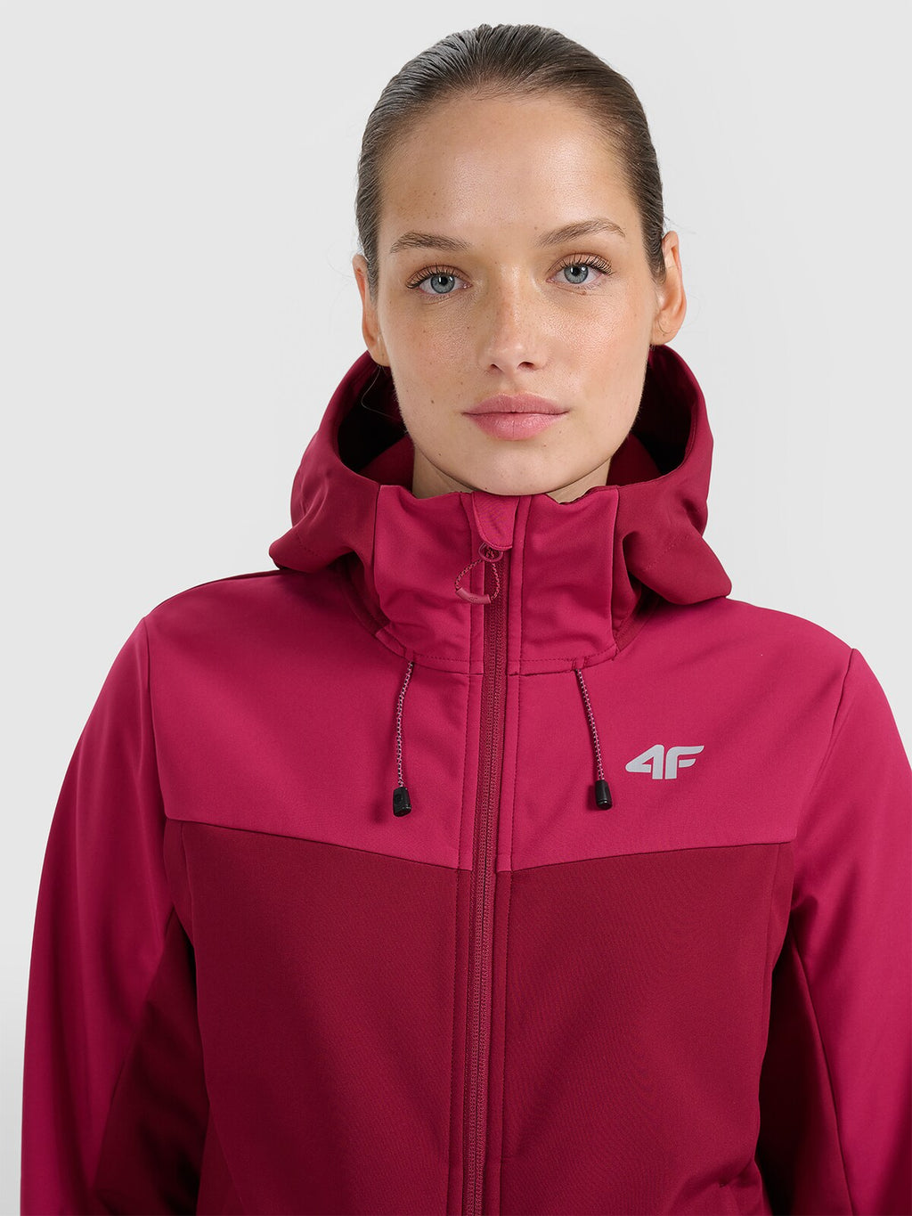 Kurtka softshell wiatroodporna membrana 8000 damska - niebieska