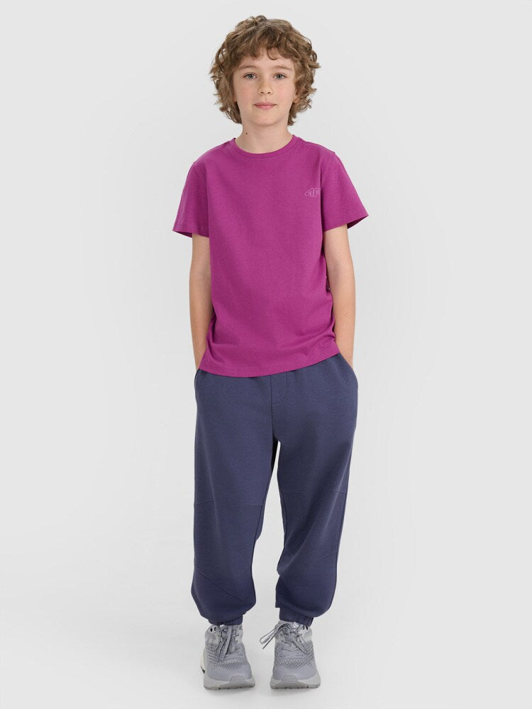 T-shirt regular gładki (2-pack) dziecięcy - multikolor