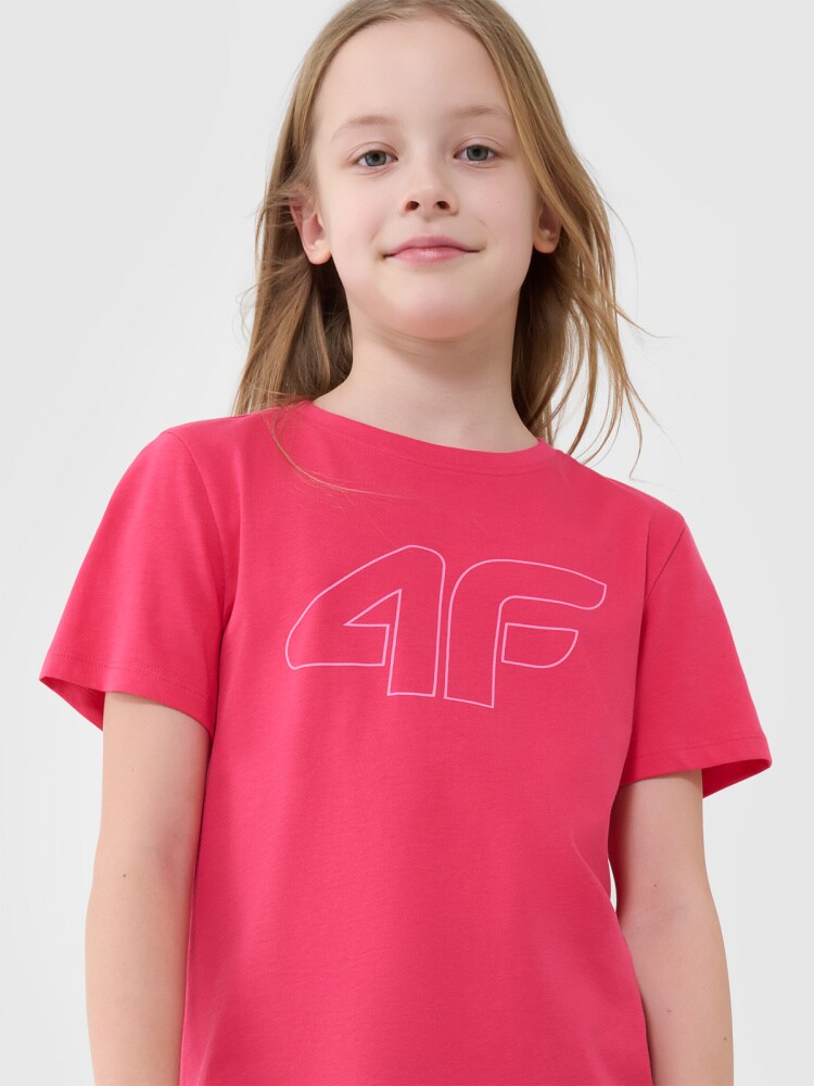 T-shirt regular z nadrukiem dziewczęcy - czarny
