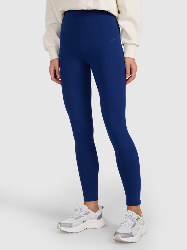 Legginsy dzianinowe damskie - czarne