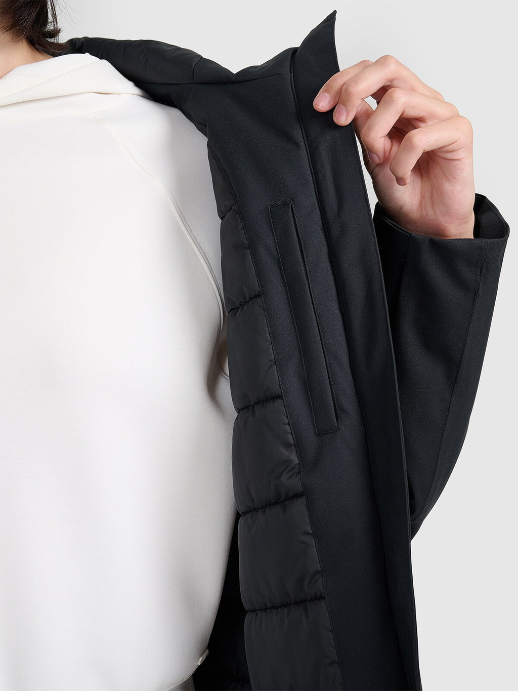 Parka zimowa membrana 8000 damska - czarna